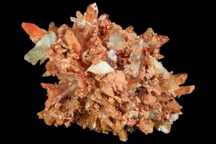Orange Creedite Crystal Cluster - Durango, Mexico #84220